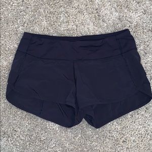 dark blue lulu shorts